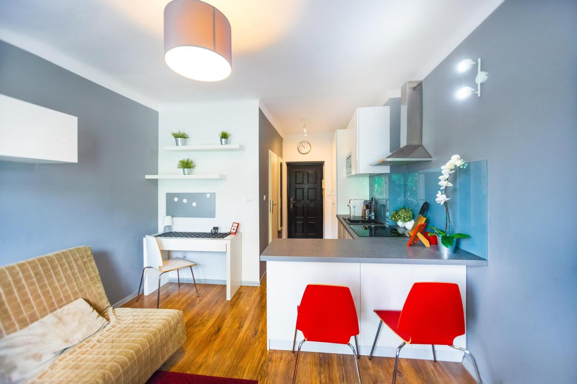 Cozy Studio Next To The Metro And City Center 华沙 外观 照片