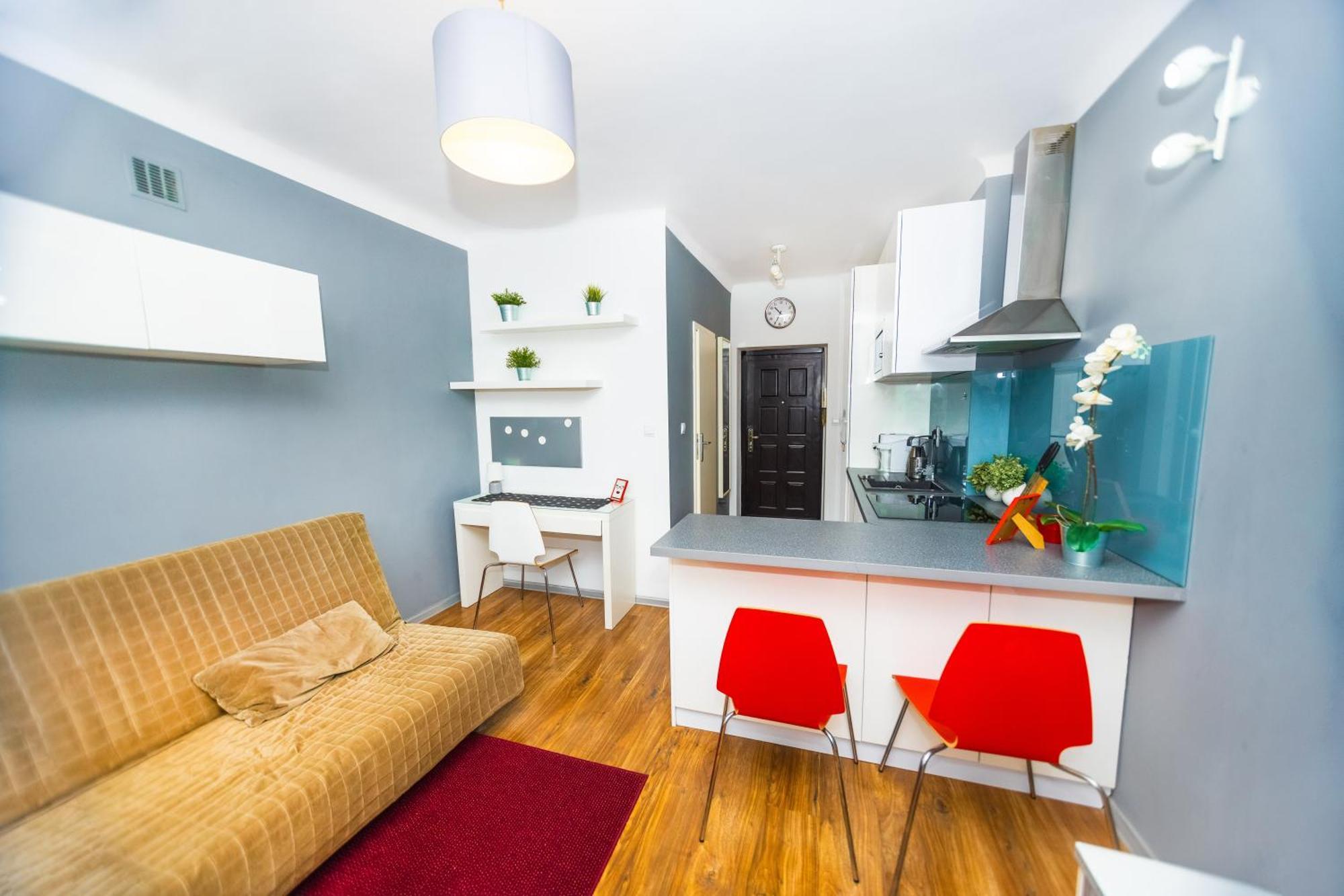 Cozy Studio Next To The Metro And City Center 华沙 外观 照片